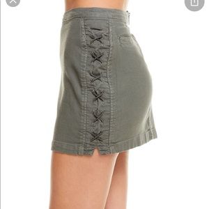Chaser lace up miniskirt